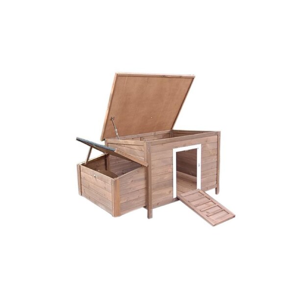 YES4PETS L Chicken Coop Rabbit Hutch Cage Hen Chook Cat Guinea Pig House