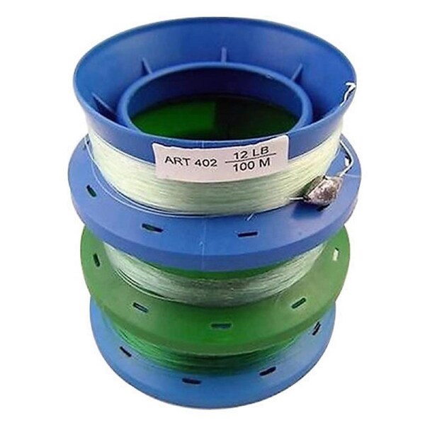 3 x 4 Inch Hand Casters Pre Rigged with 100m of 12lb Mono Fishing Line