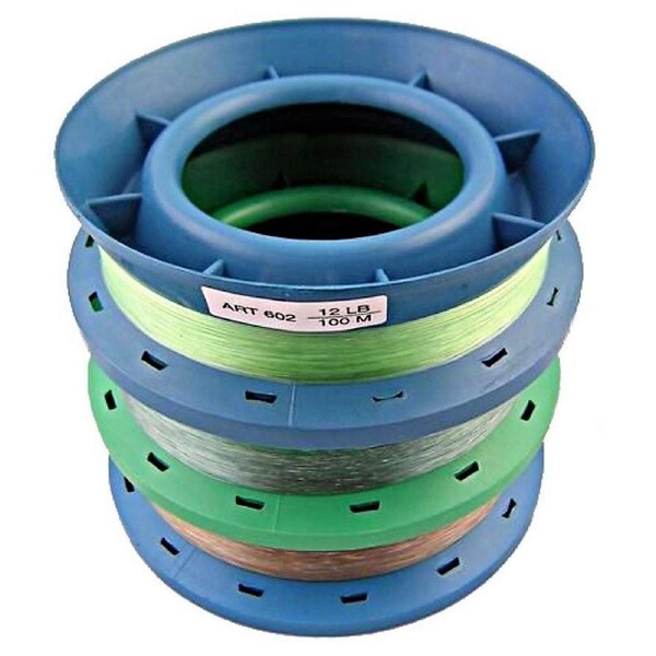 3 x 6 Inch Hand Casters Pre Rigged with 100m of 12lb Mono Fishing Line