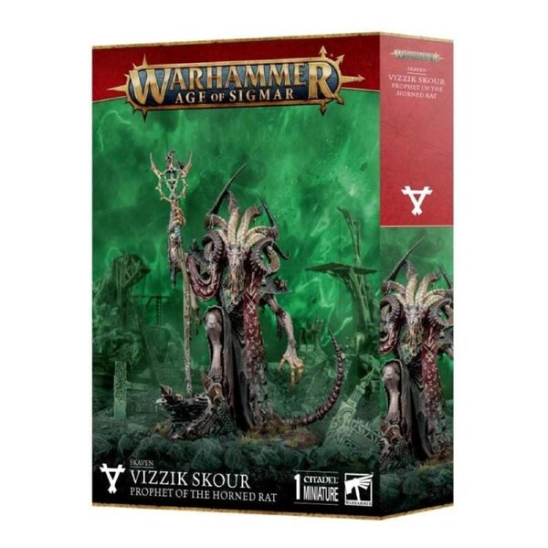 Age of Sigmar - Skaven - Vizzik Skour - Prophet Horned Rat