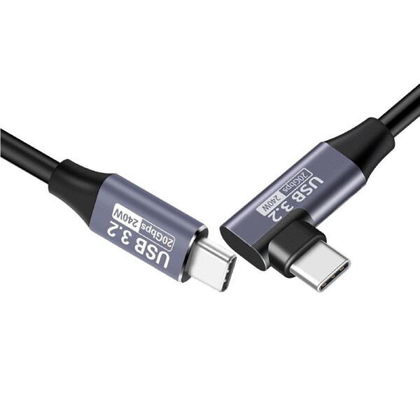 5A Fast Charging Nylon Braided USB-C Cable (C to C) with Aluminum Alloy Housing 240W 20Gbps