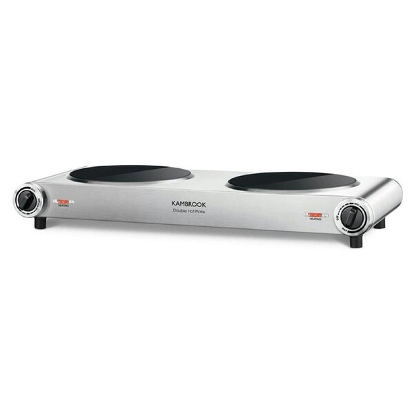 Kambrook KHP120BSS Double Portable Ceramic Cooktop
