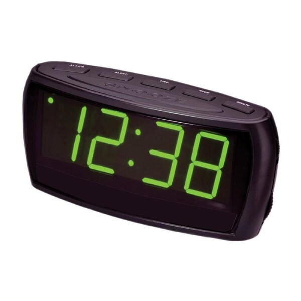 Lenoxx CR85 AM/FM Clock Radio - Black