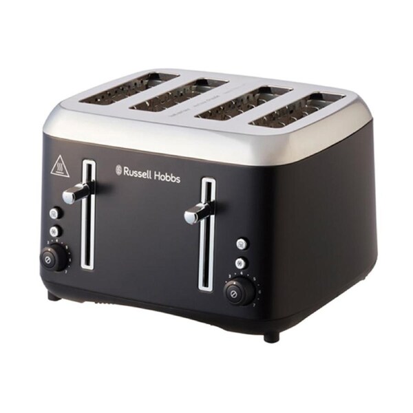 Russell Hobbs RHT514BLK Matte Black Addison 4 Slice Toaster