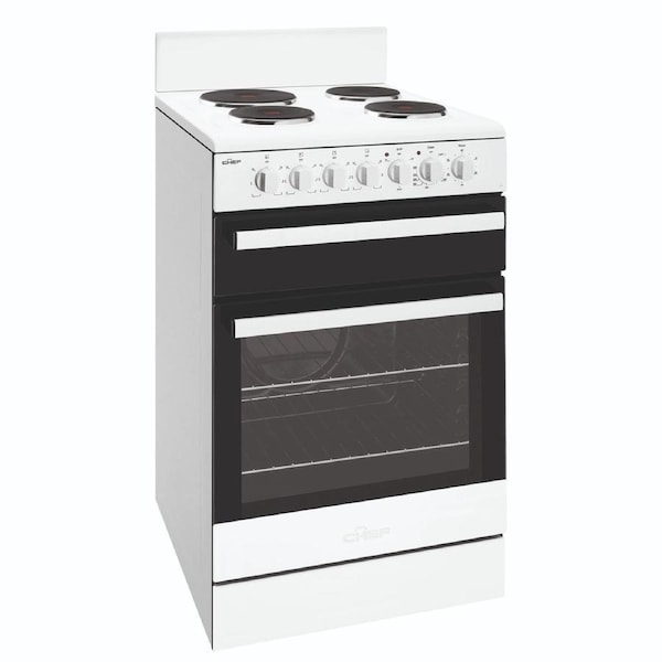 Chef CFE535WB 54cm white freestanding cooker