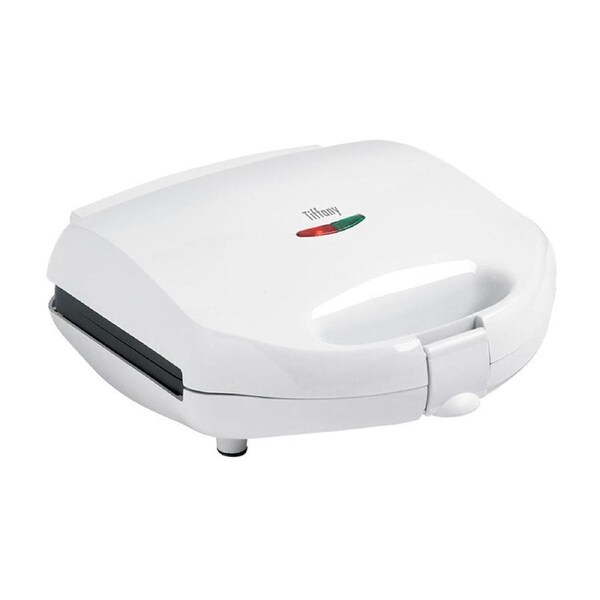 Tiffany T2SSM 750W White Non-Stick 2-Slice Sandwich Press Maker