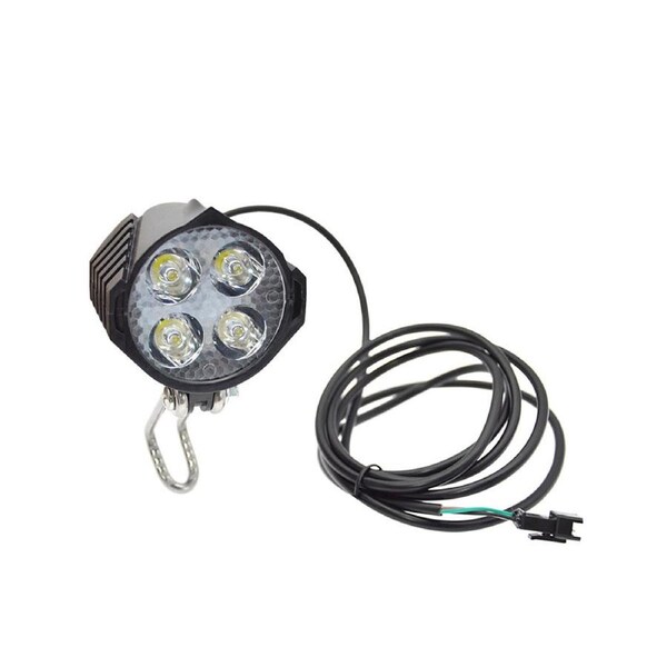 Ebike E-Bike 36V-48V Electric Bicycle Light with Horn Waterproof Headlight Horn Set Front Headlight