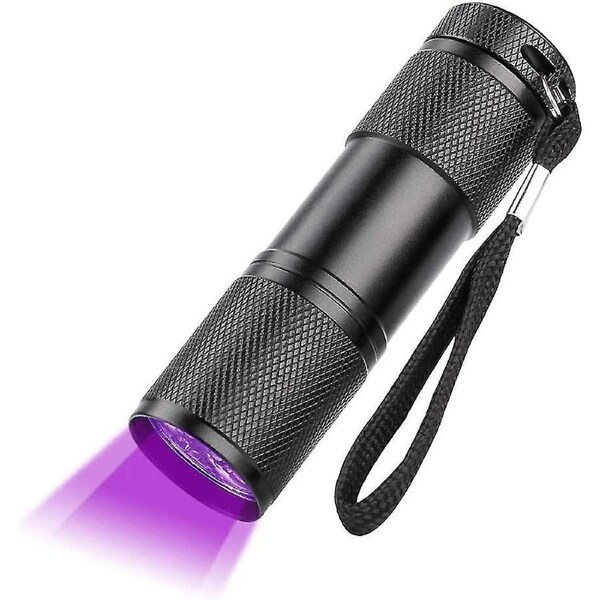 Flashlight Black Flashlight,9 Led 395 Nanometer Ultraviolet Black Light Flashlight Detector