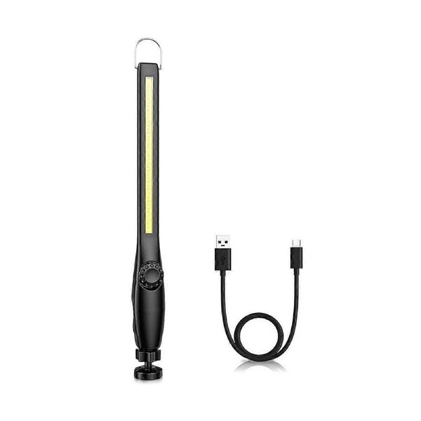 1Pcs COB LED Flashlight Magnetic Work Light USB Rechargeable Torch Hook Lantern Inspection Light Ca