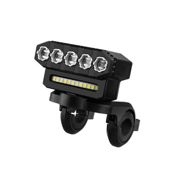 LED Bike Headlight LED Light Bar Bicycle Front Light Power Bank Type-C Charging Bicycle Accessories,Style