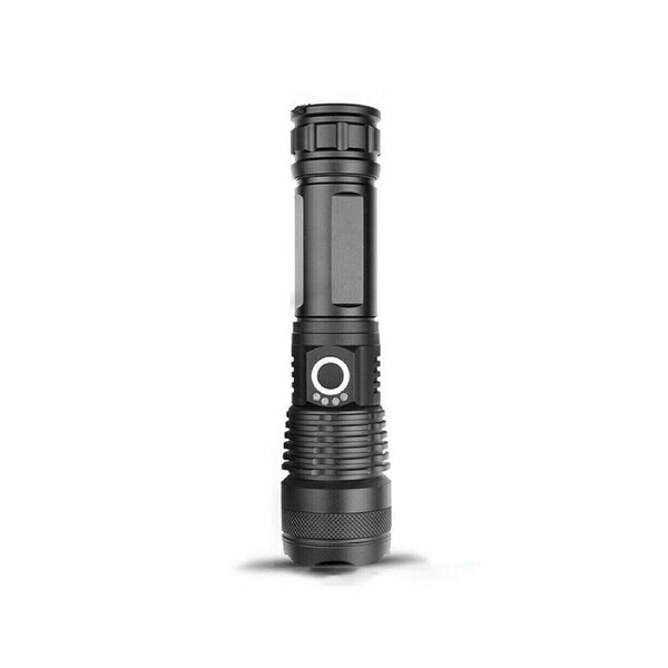 Bright 90000 Lumens P50 LED Flashlight Rechargeable 5 Modes Zoom Torch