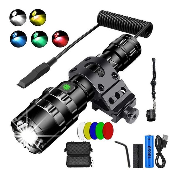 LED Flashlight for Outdoor Camping Car LightingTorch Lights L2 USB Rechargeable LED Waterproof Fish