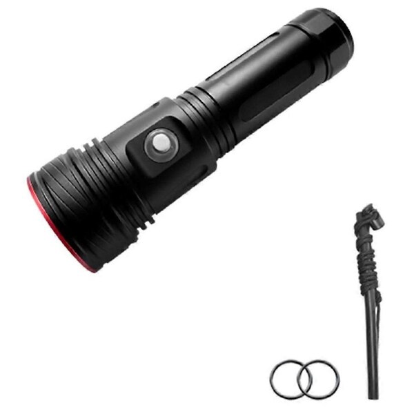 AsafEE Powerful LED Flashlight XHP70 Diving Flashlight 2400LM Torch Underwater 80M IPX8 Waterproof Light USB Rechargeable