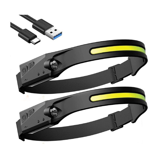 Powerful Rechargeable Headlamp,LED Head Torch Waterproof Head Torch