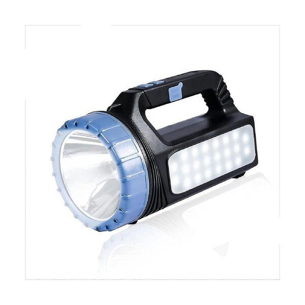 8000 Lumen Portable Solar Flashlight-stepless Dimming Rechargeable Flashlight,2400mah Capacity Flas