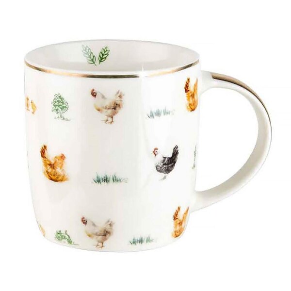 Old Tupton Ware Farm Lane Mug 390mL Chickens, Landmark OT420