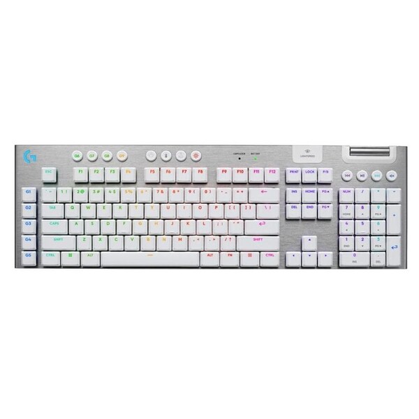 Logitech G915 X LIGHTSPEED Low-Profile Tri-mode Wireless Gaming Keyboard - White