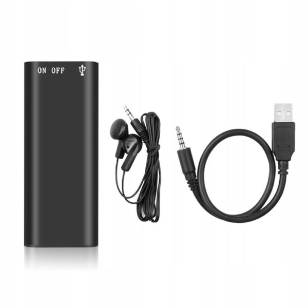 Hidden Audio Voice Recorder Listening Device 96 Hours 8GB Bug Recording Mini