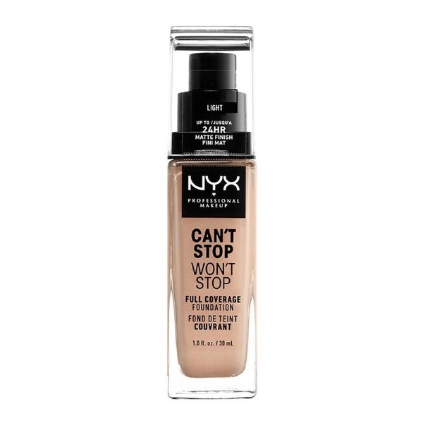 NYX Can't Stop Wont Stop Full Coverage Foundation 30ml CSWSF05 LIGHT