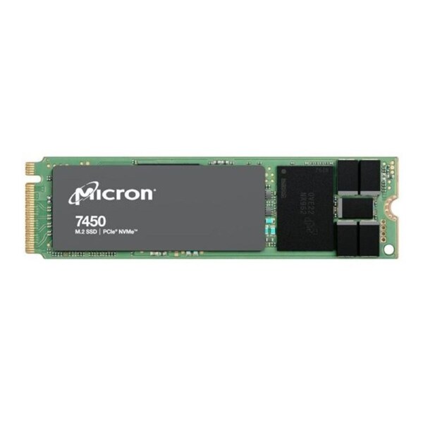 Micron 7450 Pro 480GB Gen4 NVMe Enterprise SSD 2280 M.2 5000/700 MB/s R/W 280K/40K IOPS 800TBW 1DWPD 2M hrs MTTF Server Data Centre 5yrs MTFDKBA480TFR-1BC1ZABYYR