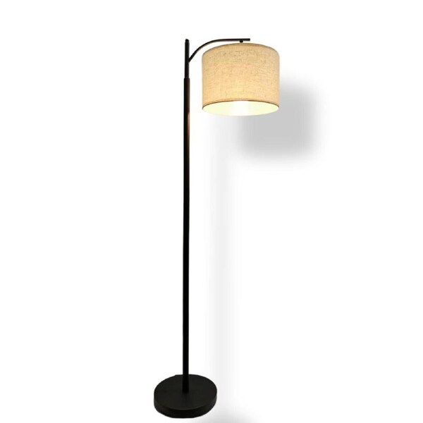 150cm Modern Black Floor Lamp with Storage Stylish Functionality