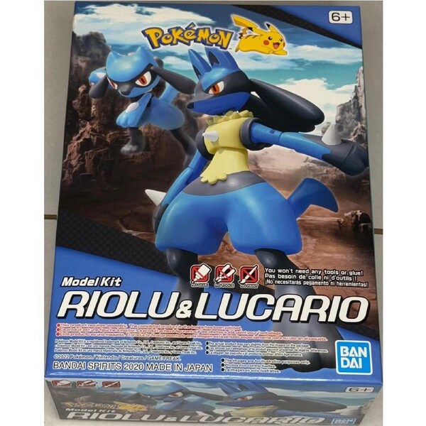 Pokemon Model Kit Riolu & Lucario