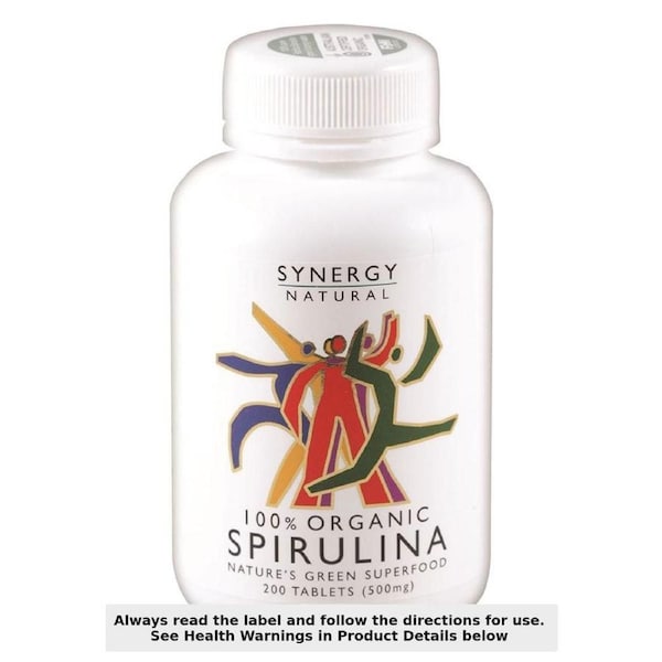 Synergy Natural Organic Spirulina 200 Tablets