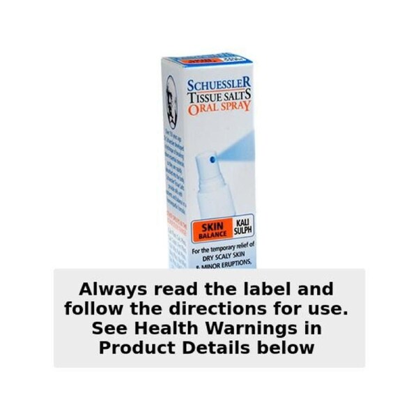 Schuessler Tissue Salts Kali Sulph Skin Balance Spray 30ml