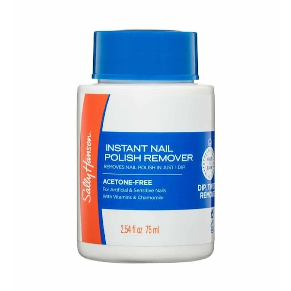 Sally Hansen Instant Nail Polish Remover Pot Acetone-Free Blue 75ml