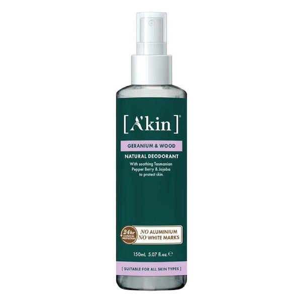 A'kin Geranium & Wood Deodorant Spray 150ml
