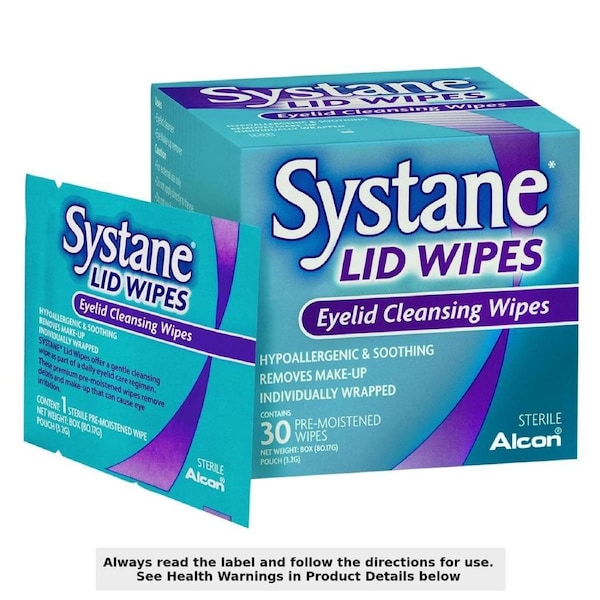Systane Lid Wipes Eyelid Cleansing Wipes 30 Pack