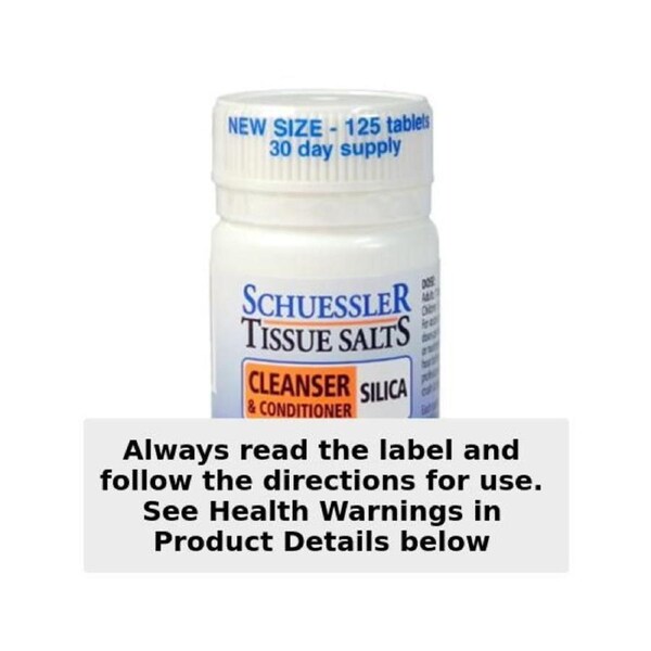Schuessler Tissue Salts Silica Cleanser & Conditioner 125 Tablets