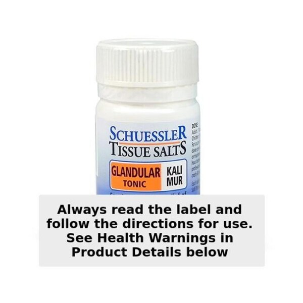 Schuessler Tissue Salts Kali Mur Glandular Tonic 125 Tablets