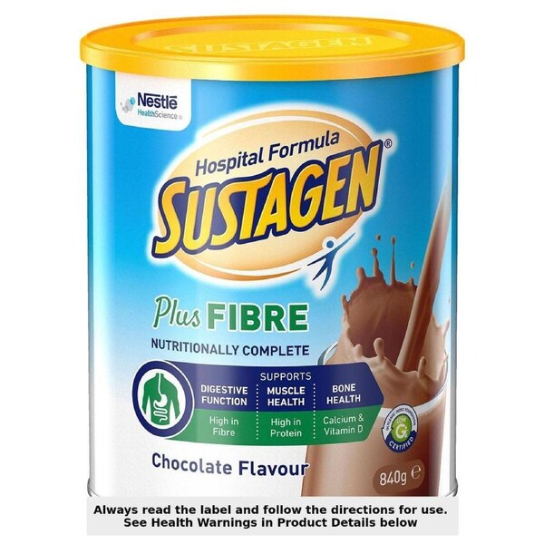 Sustagen Hospital Formula Plus Fibre Chocolate 840g