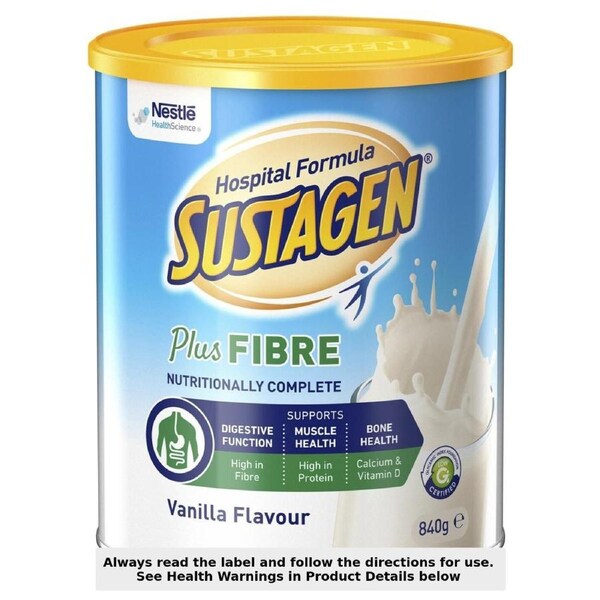 Sustagen Hospital Formula Plus Fibre Vanilla 840g