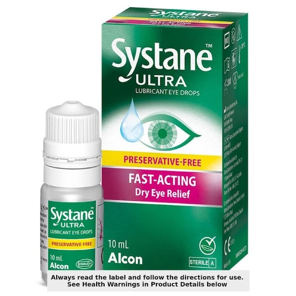 Systane Ultra Lubricant Eye Drops Fast Acting Preservative Free 10ml