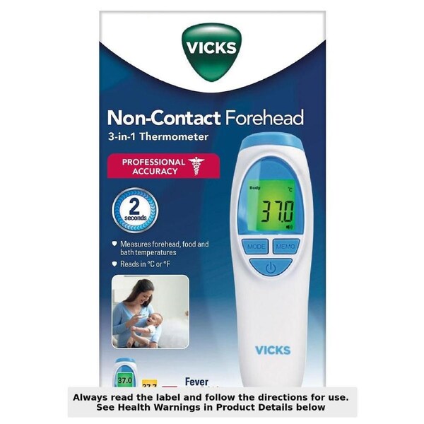 Vicks No Touch 3-in-1 Forehead Thermometer VNT200
