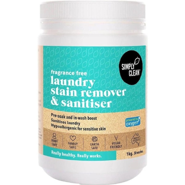 Simply Clean Laundry Stain Remover & Soaker - Fragrance Free 1kg
