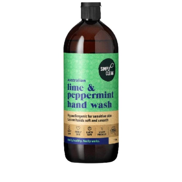 Simply Clean Lime & Peppermint Hand Wash Refill 1L