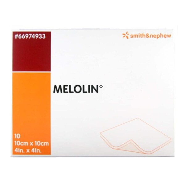 Melolin Absorbent Wound Dressing 10cm x 10cm 10 Pack