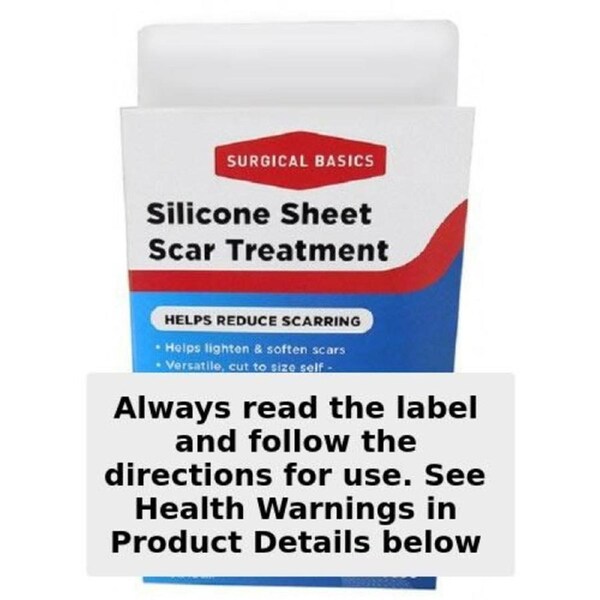 Surgical Basics Silicone Sheet Scar Treatment 6 x 12cm 3 Pack