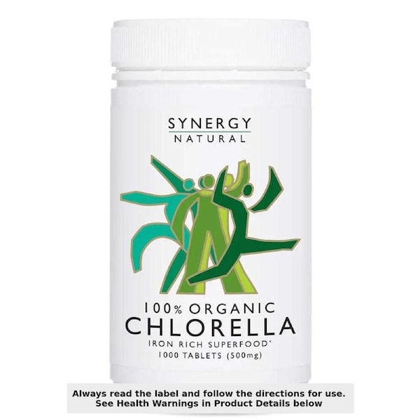 Synergy Natural Organic Chlorella 1000 Tablets