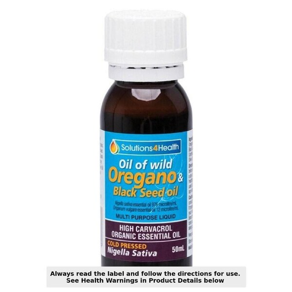 Solution 4 Health Wild Oregano Oil & Black Seed Oil 50ml