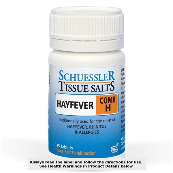 Schuessler Tissue Salts Comb H Hayfever 125 Tablets
