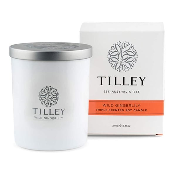 Tilley Scented Soy Candle Wild Gingerlily 240g