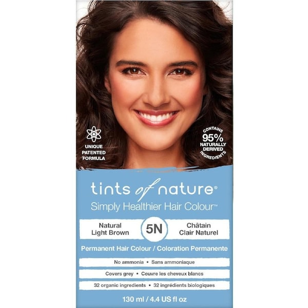 Tints of Nature 5N Natural Light Brown Permanent Hair Colour 130ml