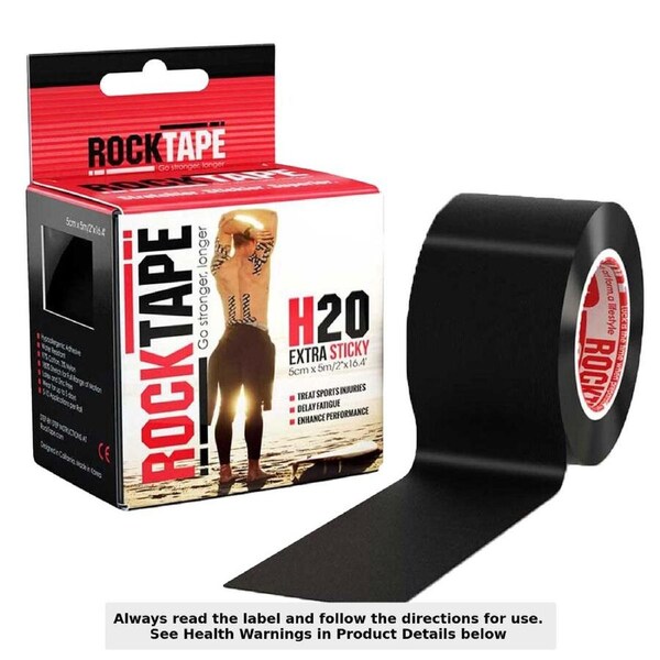 Rocktape H20 Black 5cm x 5m Tape