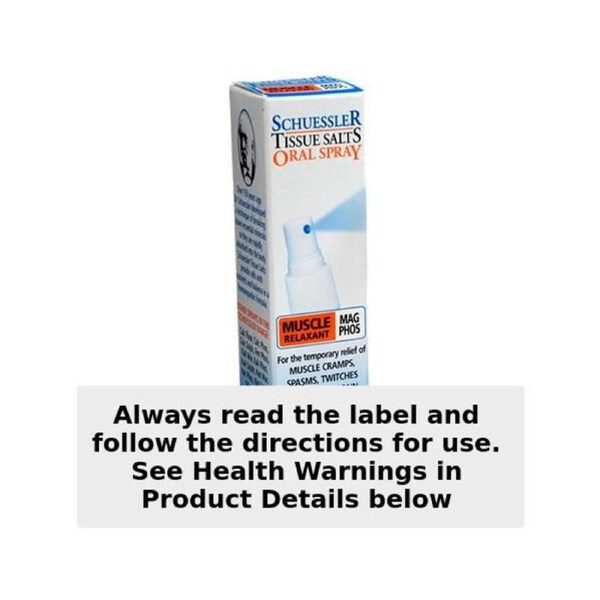 Schuessler Tissue Salts Mag Phos Muscle Relaxant Spray 30ml