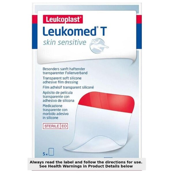 Leukoplast Leukomed T Skin Sensitive 5cm x 7.2cm 5 Pack