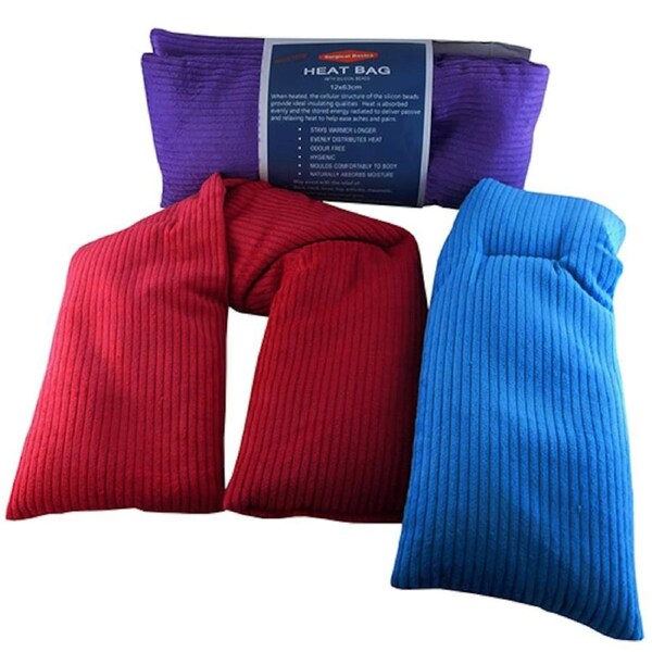Surgical Basics Corduroy Silicone Heat Bag 63cm x 12cm Assorted Colours